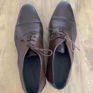 #lanvin #oxfords #brownoxfords #loafers #harryrosen Black Lanvin Signature Leather Oxford Shoes | Lanvin main image 3